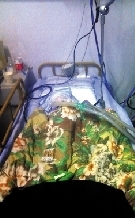 在唐山255医院，帅帅在接受治疗。 本报记者 李靖 摄