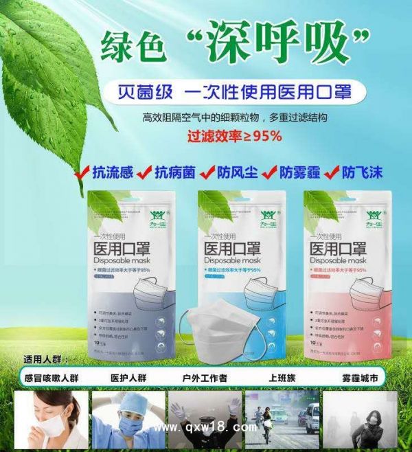 为一生一次性医用口罩