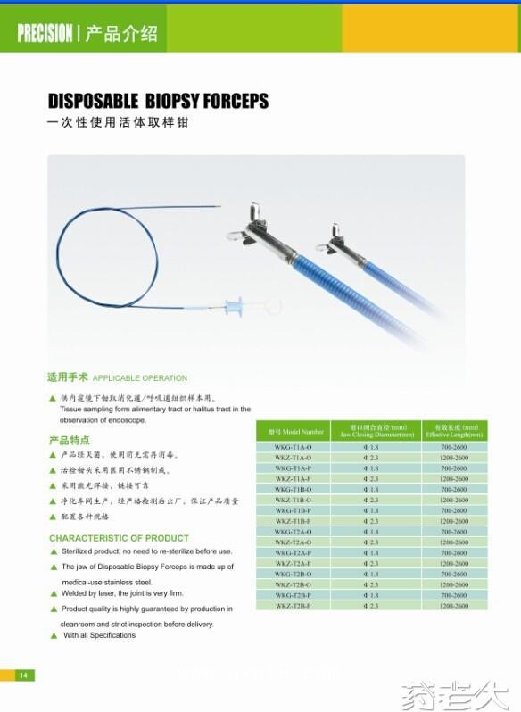 一次性活体取样钳